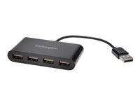Kensington USB-Hub – USB 2.0, 4× USB-A, für Windows/Mac