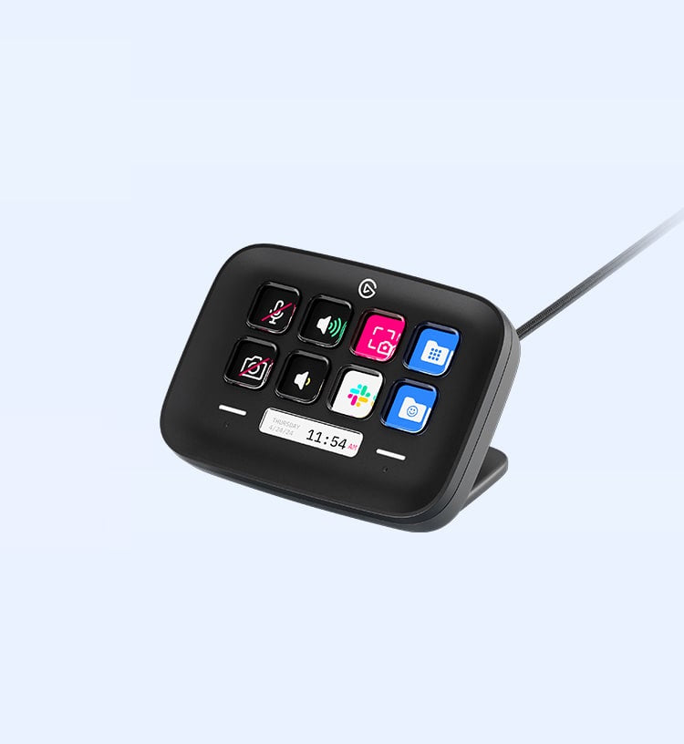 Elgato Stream Deck Neo – Keypad-Steuerpult – USB-C (kabelgebunden) – 8 LCD-Tasten – Schwarz