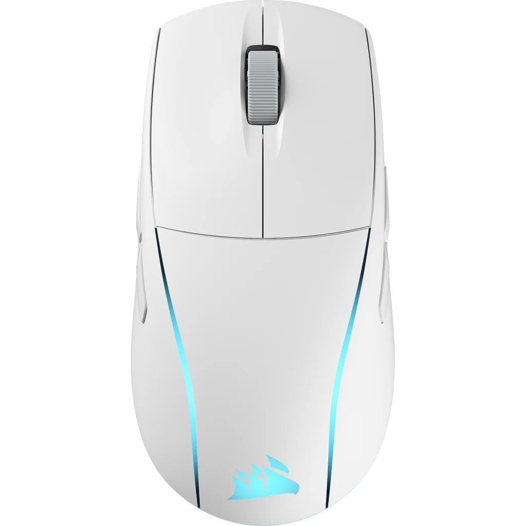 Corsair M75 Wireless Gaming-Maus – kabellos, beidhändig, weiss