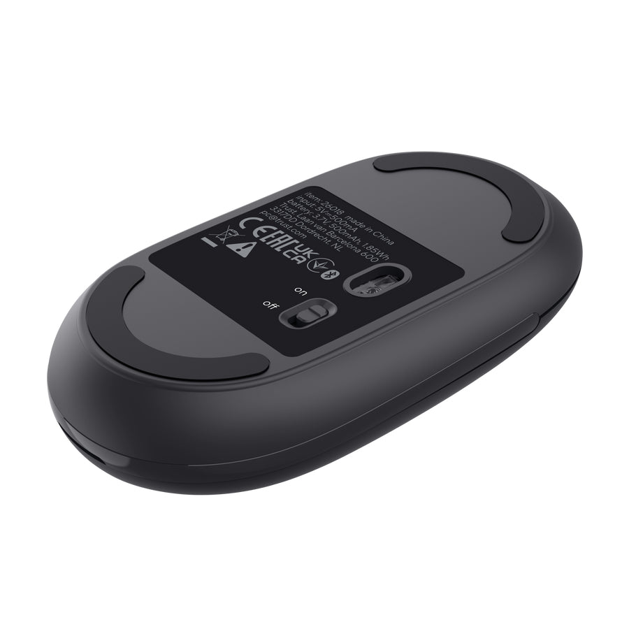 Trust Seron Slim Multi – Maus – Kabellos (Bluetooth/2,4 GHz), 3200 DPI, beidhändig