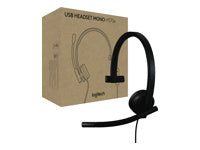 Logitech H570E – Mono Headset – USB‑A – Schwarz, für Microsoft Teams