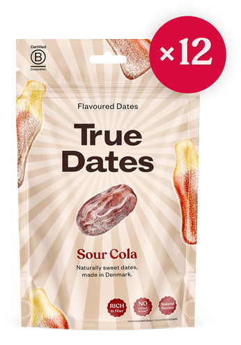 True Gum True Dates – Saure Cola, glutenfrei – 100 g