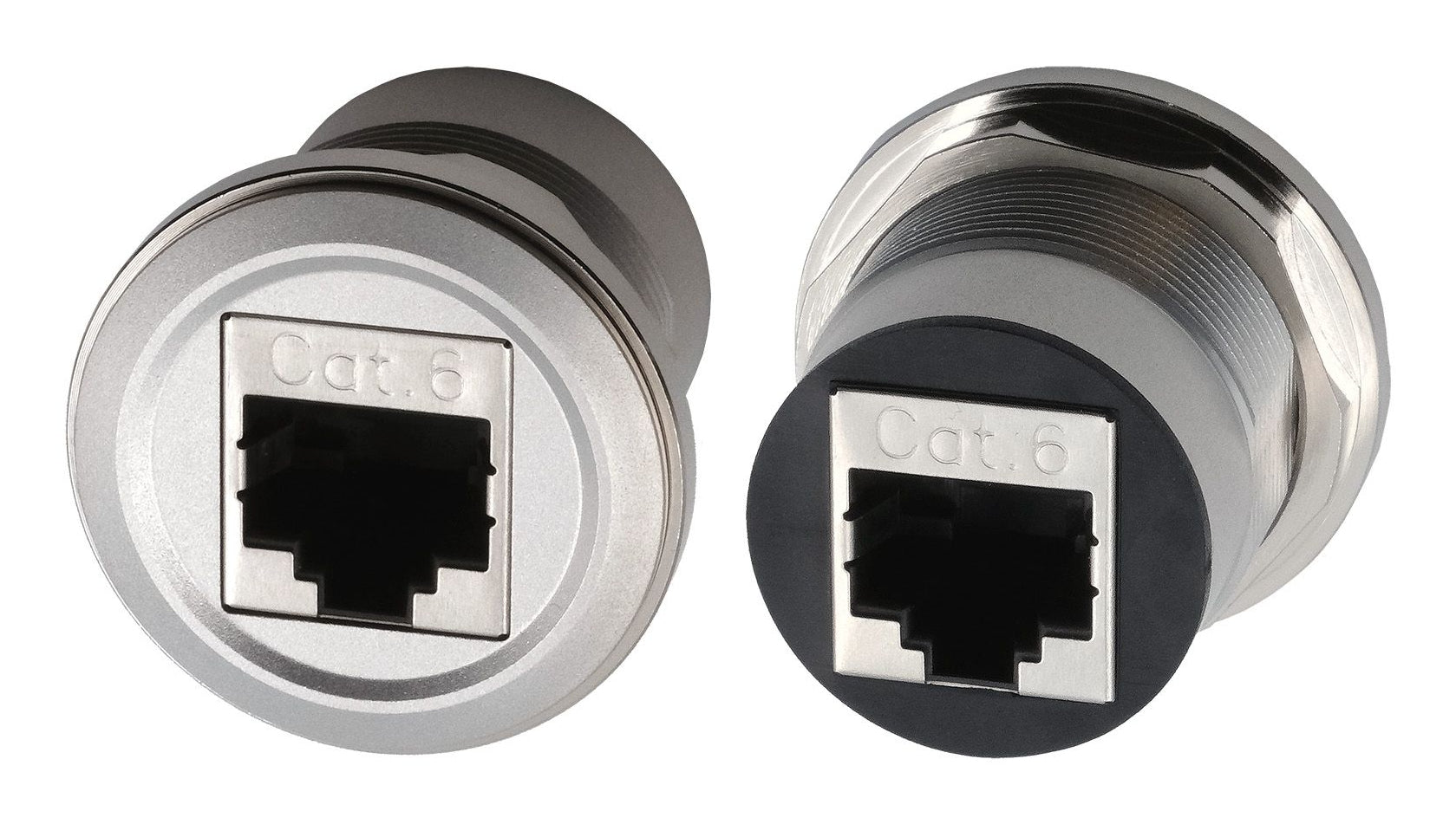 EXSYS EX-49196 RJ-45-Kupplung – Cat6, Metall, Flach, Silber, 1 Stück