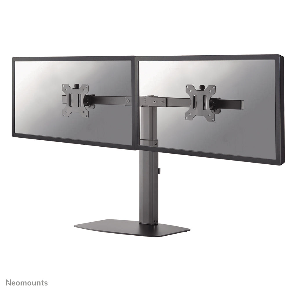 Neomounts Tischhalterung, Dual, Standfuss, bis 27", höhenverstellbar, neigen/schwenken/drehen, schwarz