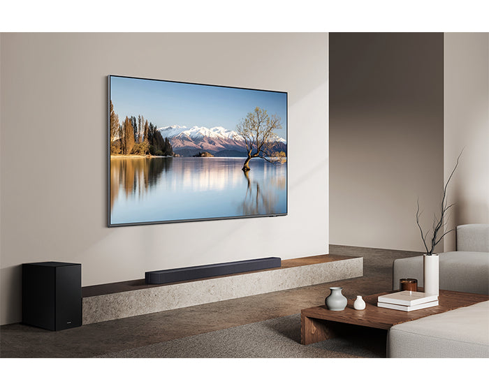 Samsung Q600F/Xn – Soundbar mit kabellosem Subwoofer – 3.1.2, HDMI eARC, Bluetooth 4.2, Titan, Schwarz
