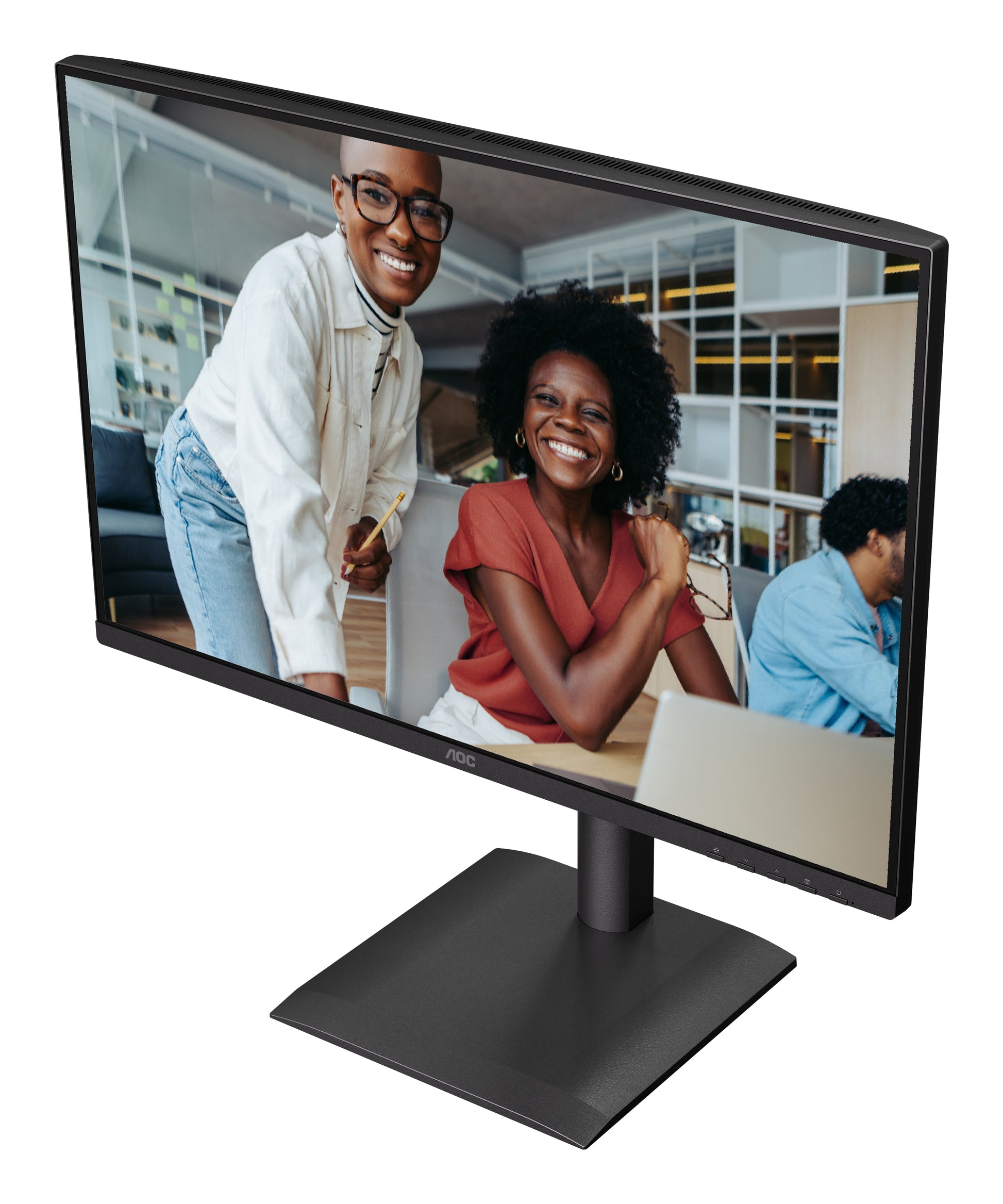AOC 24X24E4U – Monitor, 24" 1920 × 1200 (WUXGA), IPS, 100 Hz, Lautsprecher, VESA 100 × 100, Schwarz