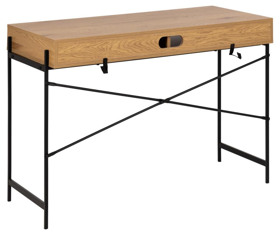 AC Design Angus – Schreibtisch, 110 × 50 cm, Eiche/Schwarz