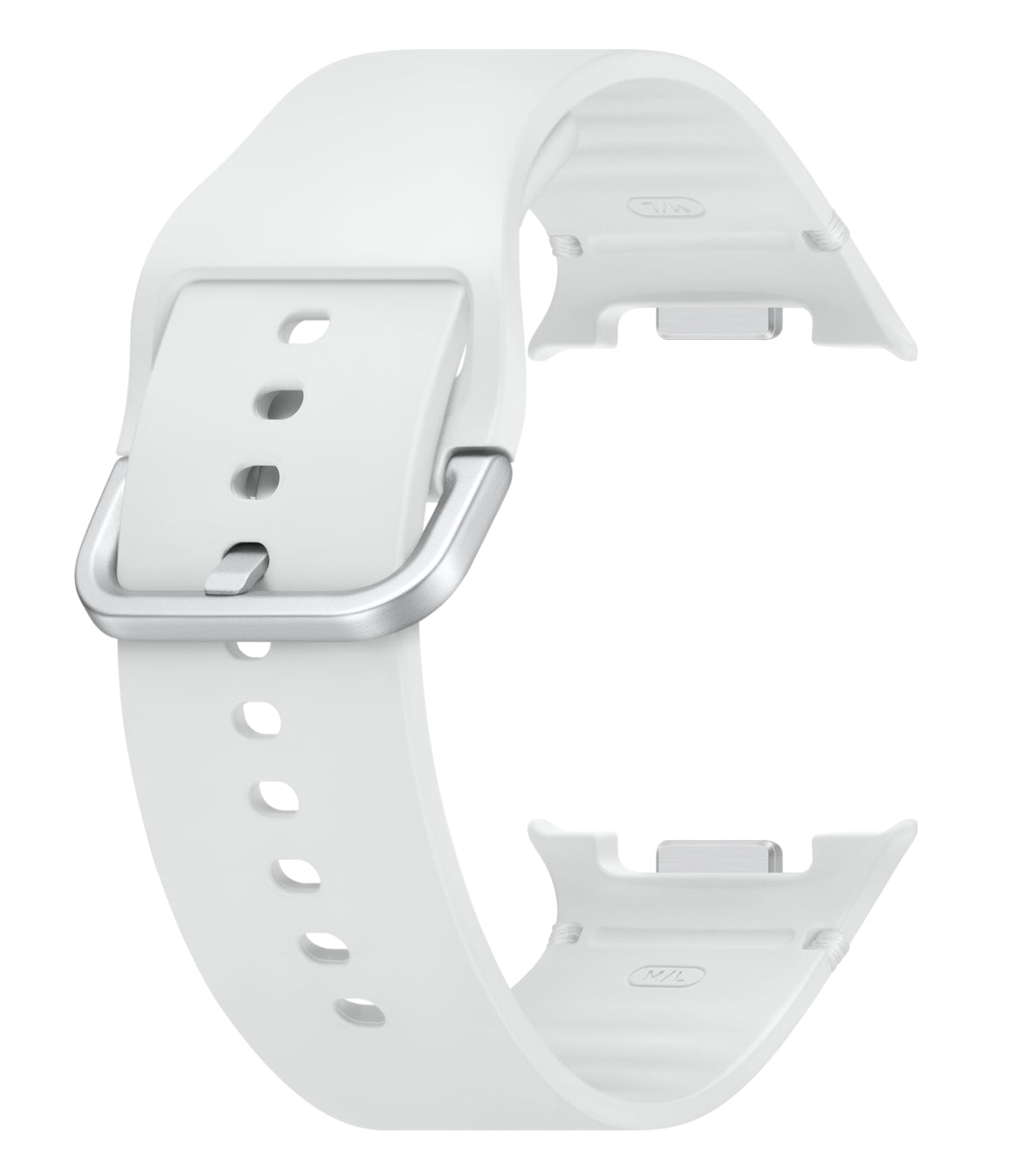 Samsung Sportarmband, Weiss, M/L, für Galaxy Watch8, Watch8 Classic