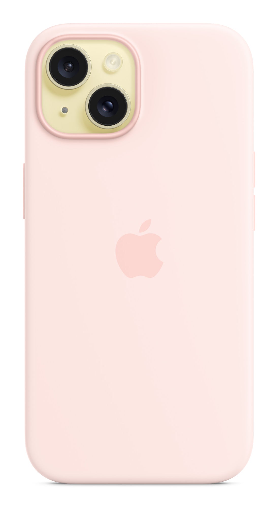 Apple Backcover – für Apple iPhone 15, MagSafe, Silikon+Mikrofaser, Hellrosa