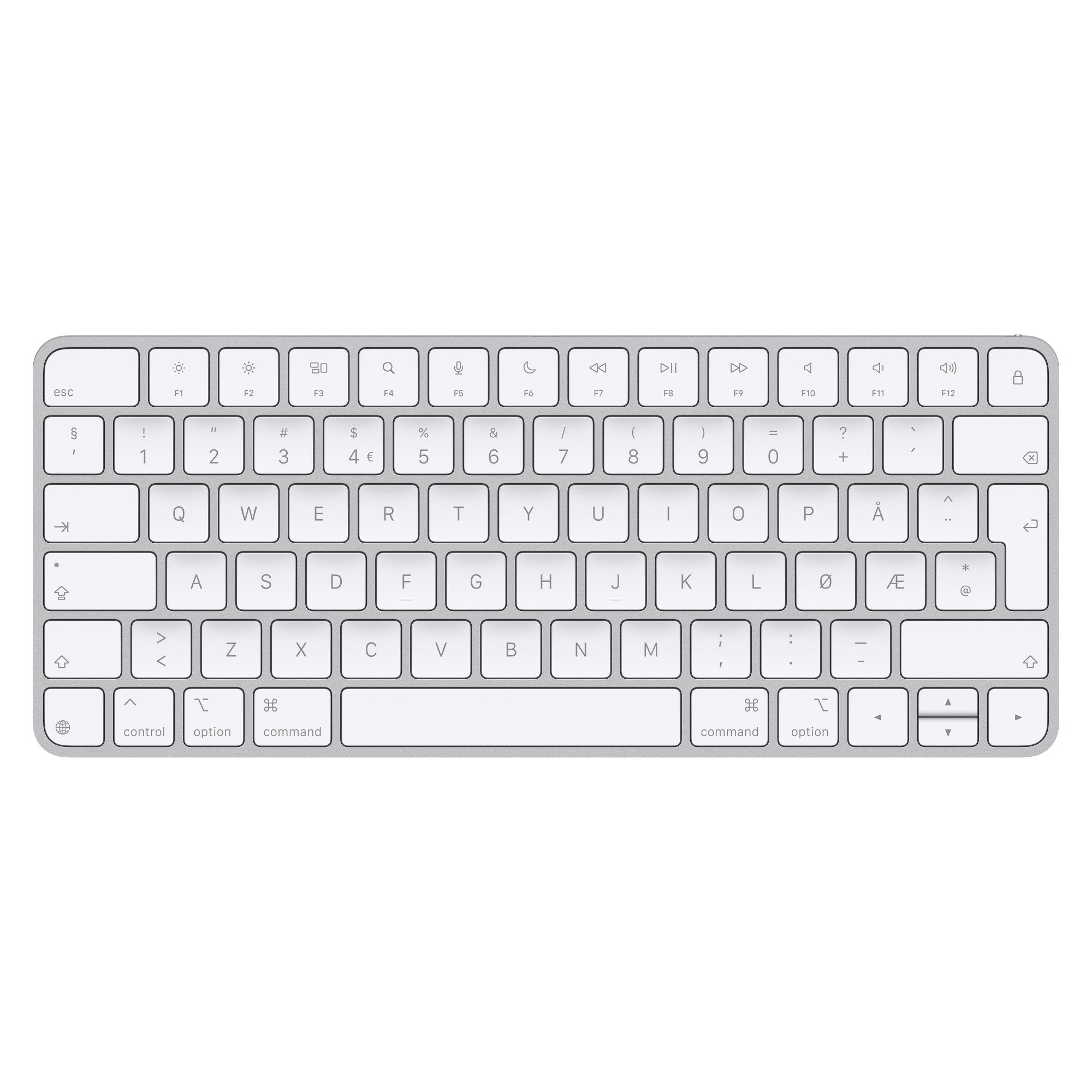Apple Magic Keyboard Universal – Tastatur – Bluetooth & kabelgebunden (USB‑C) – QWERTY (Nordic) – Weiss