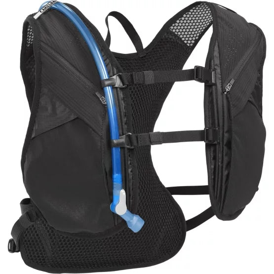 CamelBak Sportrucksack Chase Race 4 Vest – 8 l, mit Trinksystem, reflektierend – Schwarz