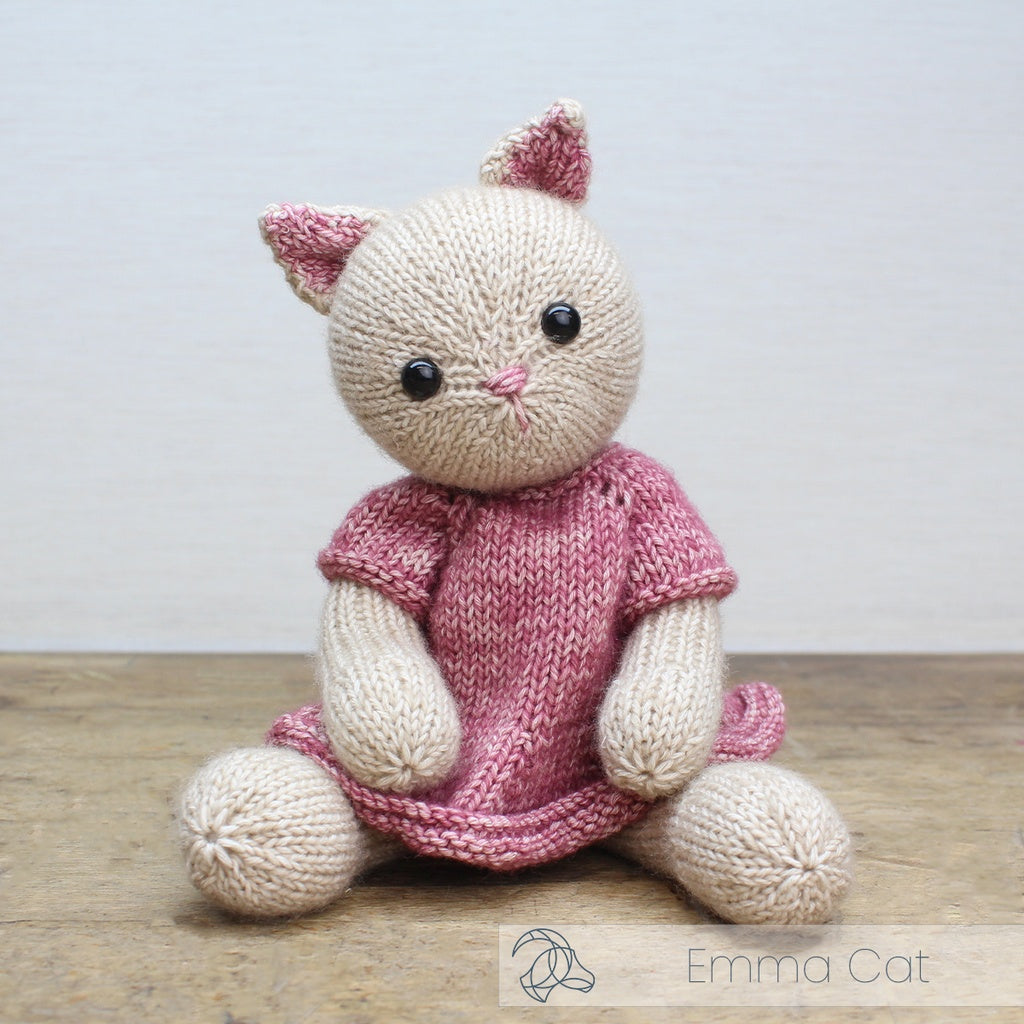 Hardicraft Strickset Katze Emma – ca. 25 cm, Pink