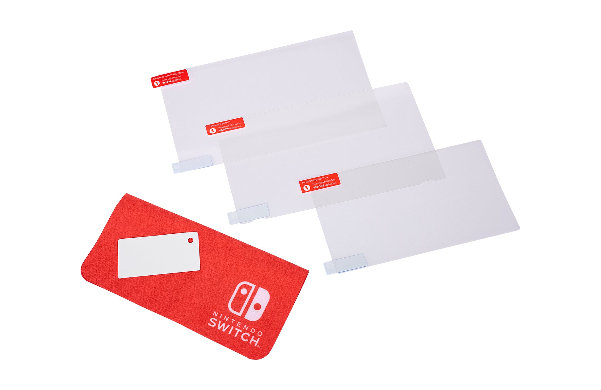 PowerA Displayschutz, Antireflex – für Nintendo Switch OLED/Switch/Switch Lite – 3er-Pack – mit Applikator