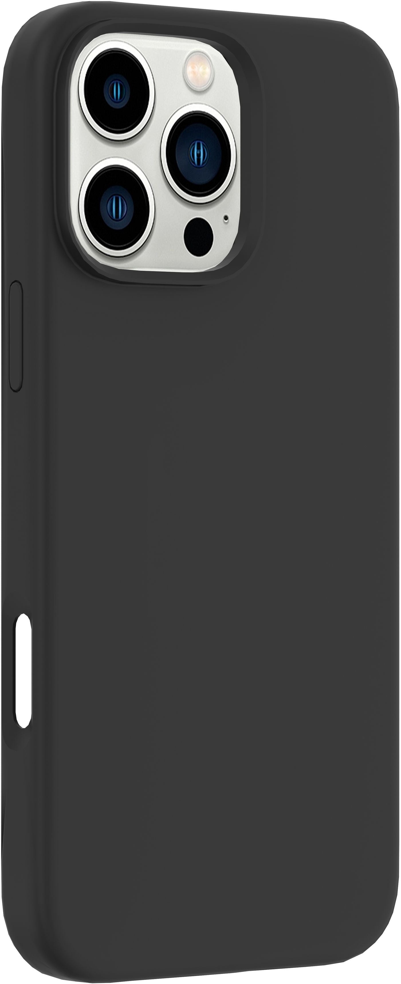 eSTUFF INFINITE RIGA Backcover – für Apple iPhone 16 Pro, PC+Silikon, schwarz, GRS-zertifiziert