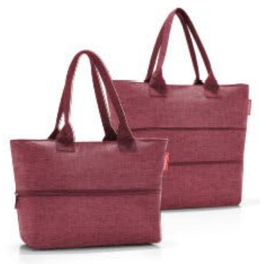 Reisenthel Stofftasche, Polyester, Motiv Twist Maroon, 500×350×165 mm, Lange Henkel