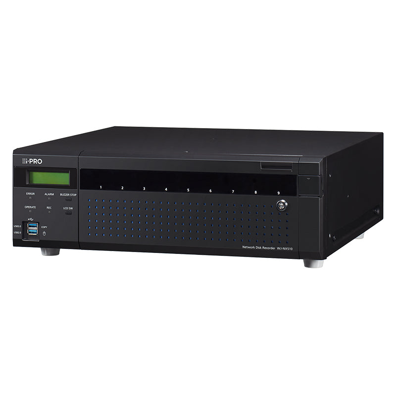 i-PRO WJ-NX510KG Netzwerkrecorder – 64 Kanäle, 384 Mbit/s, RAID 1