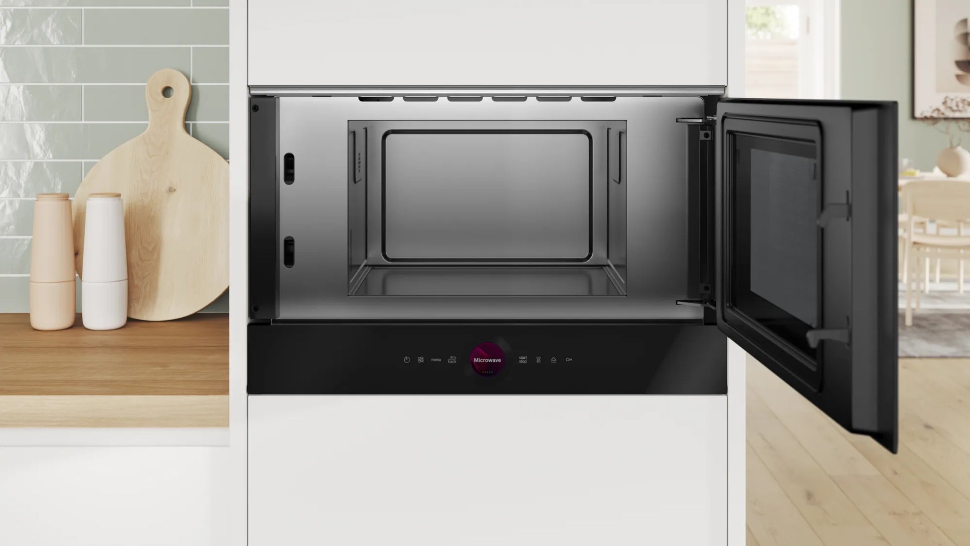 Bosch Einbau-Mikrowelle BFR7221B1 – 21 l, 900 W – schwarz