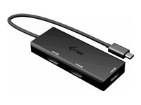 i-tec USB-C zu 3× HDMI Adapter – 4K (3840 × 2160) @ 144 Hz, HDMI 2.0, 0,2 m – für Windows/Mac/Linux