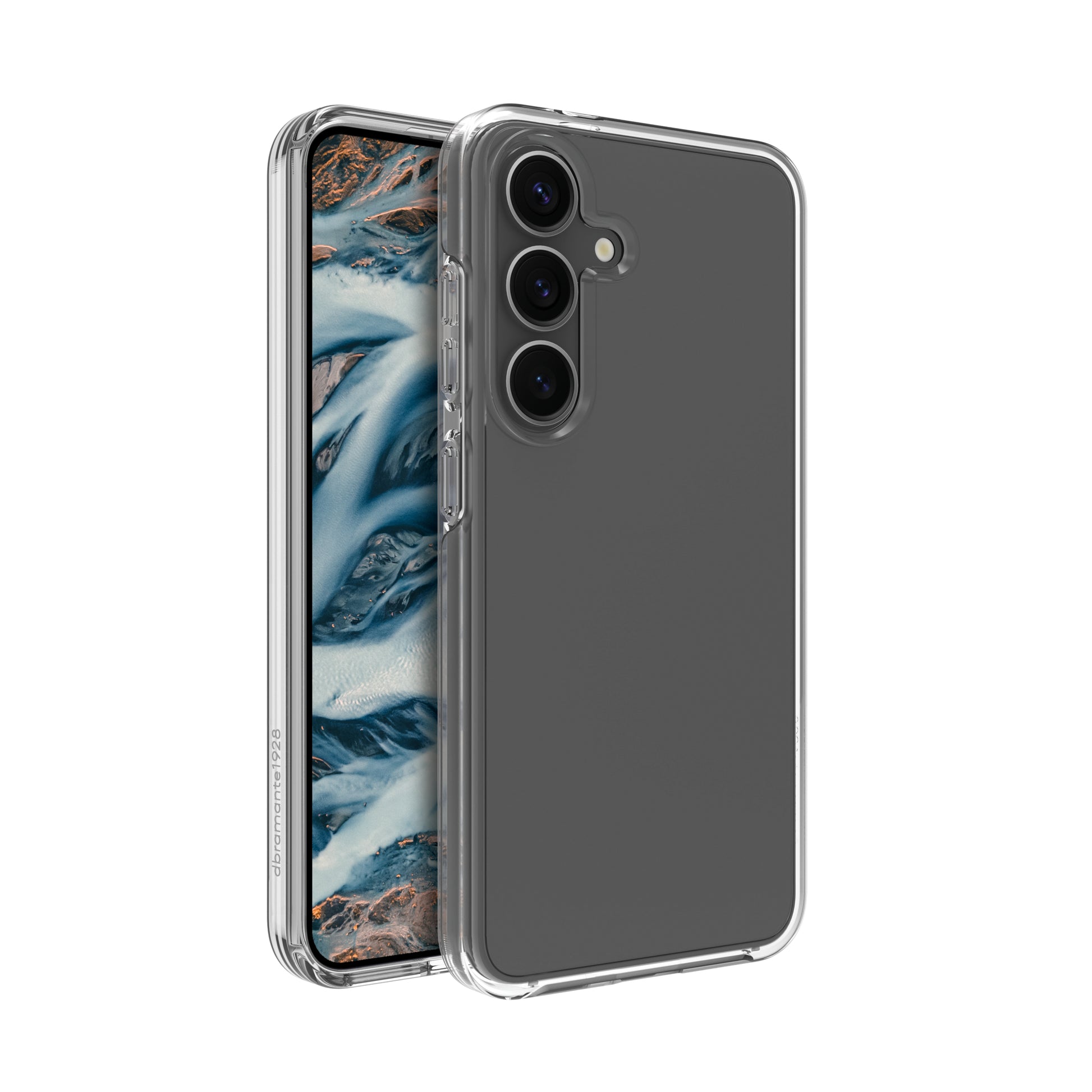dbramante1928 Iceland Pro Backcover – für Samsung Galaxy S25+, Transparent, bis 3 m Sturzsicher