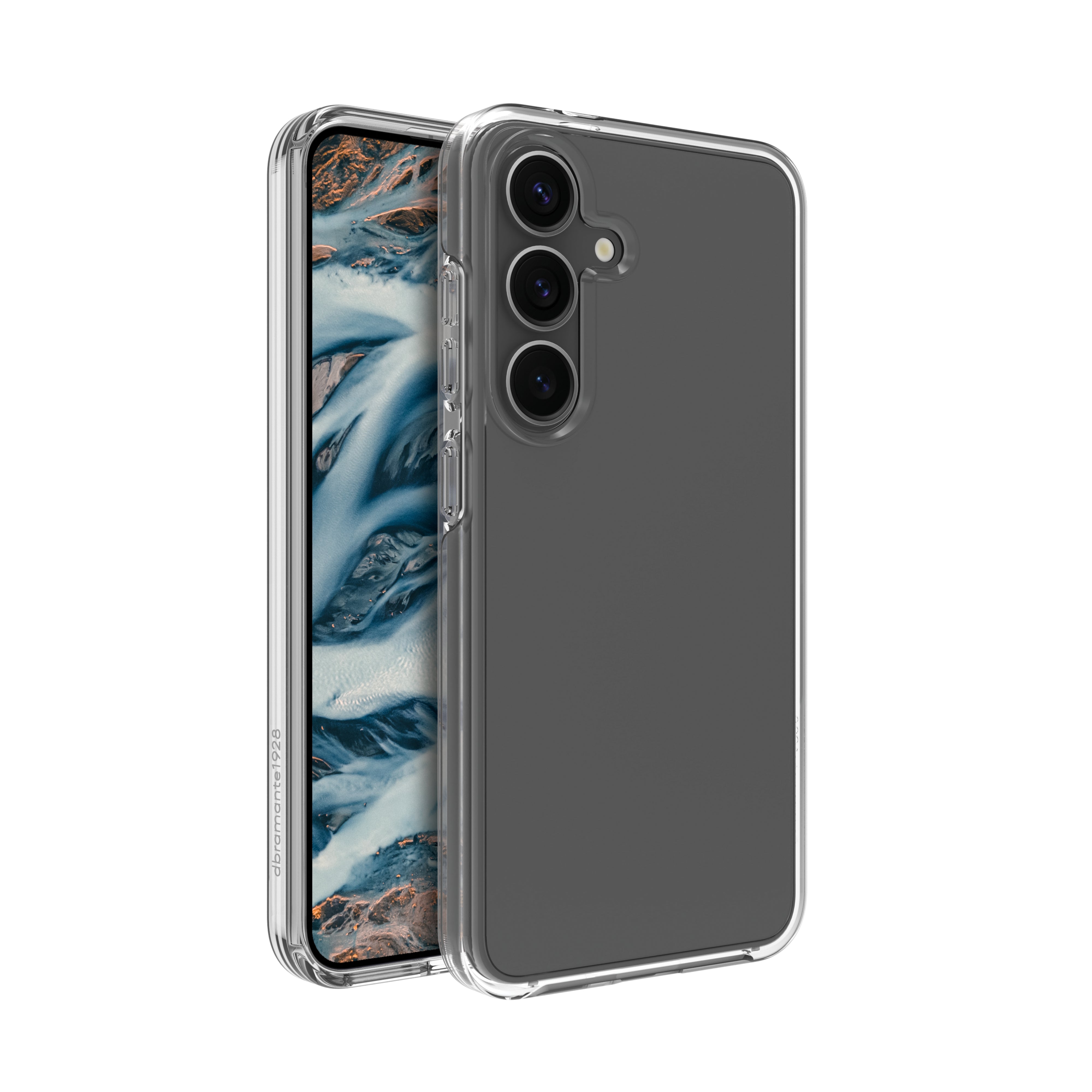 dbramante1928 Iceland Pro Backcover – für Samsung Galaxy S25+, Transparent, bis 3 m Sturzsicher