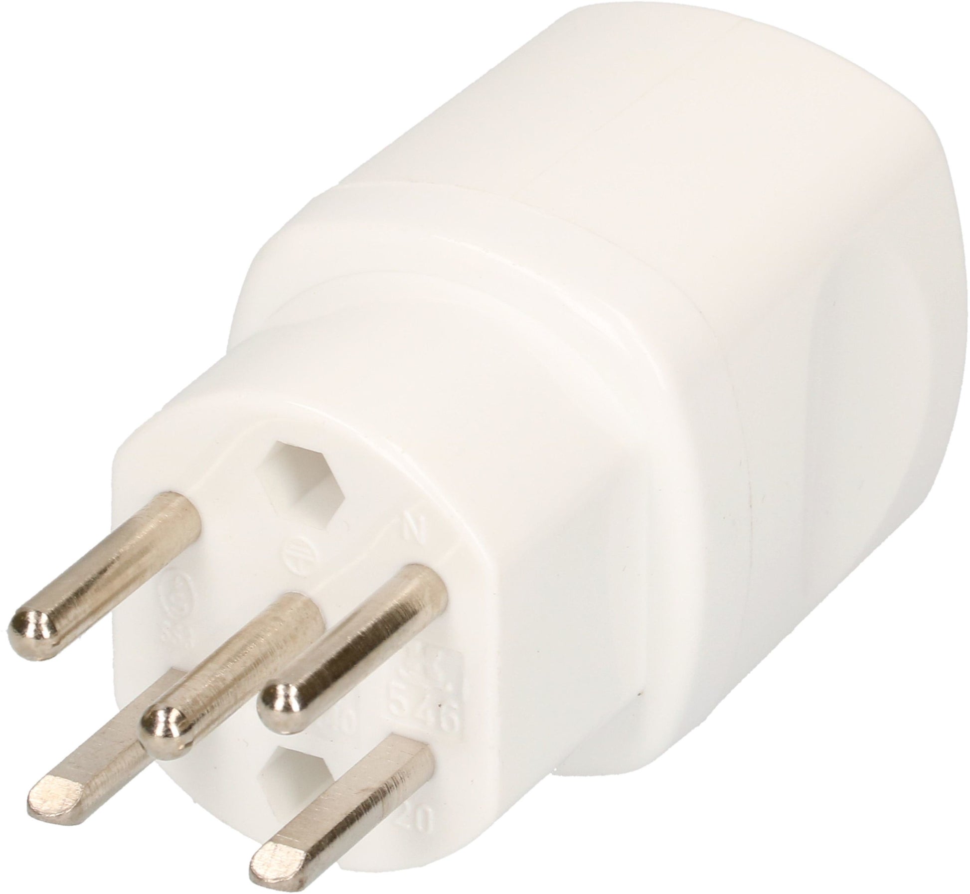 Max Hauri AG Max Hauri Adapterkabel, T15–NEMA 5-15, 5-polig, 10 A 400 V, 80×38×41 mm – weiss