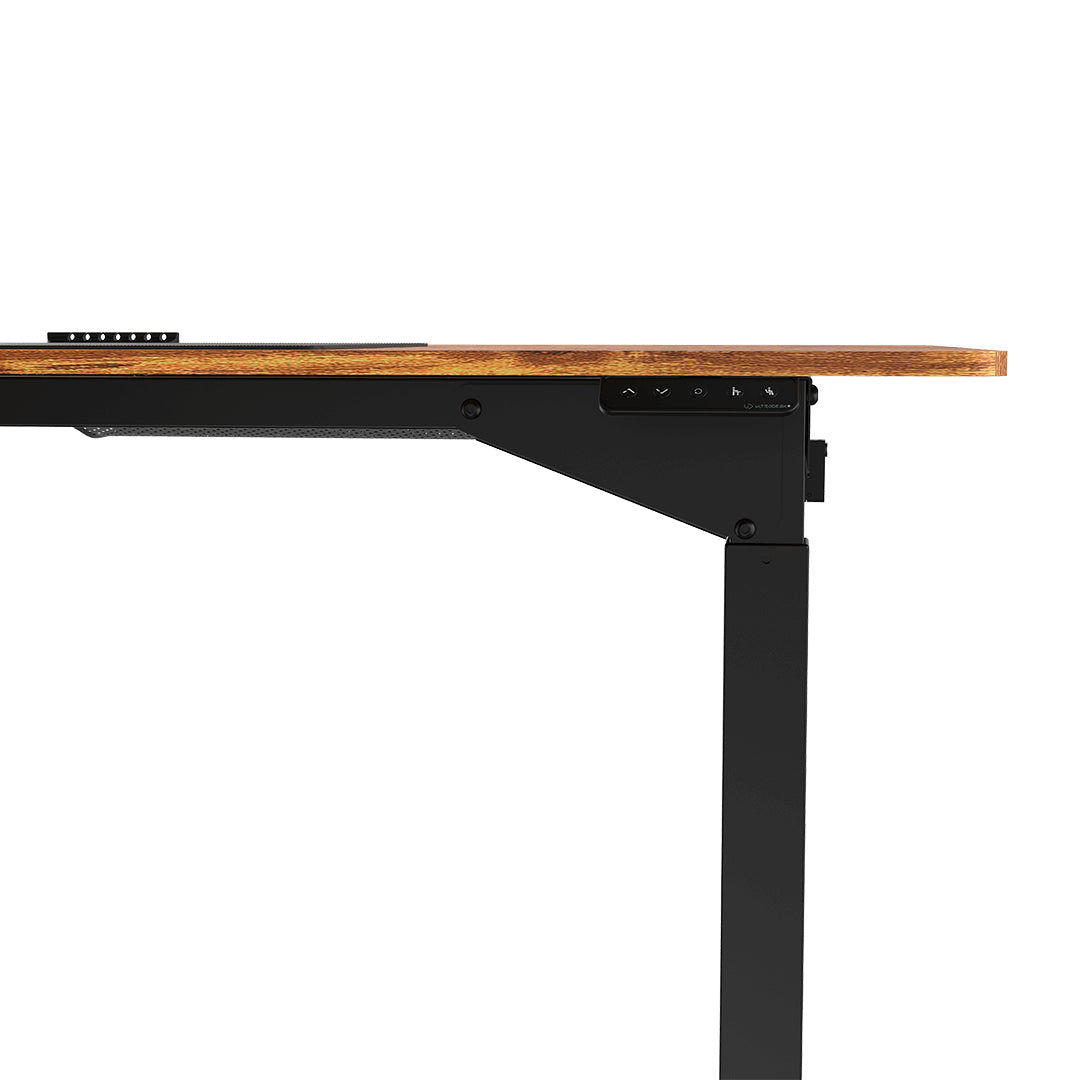 Ultradesk Uplift Gaming-Tisch – 160 × 75 cm, höhenverstellbar, schwarz/braun, Stahl