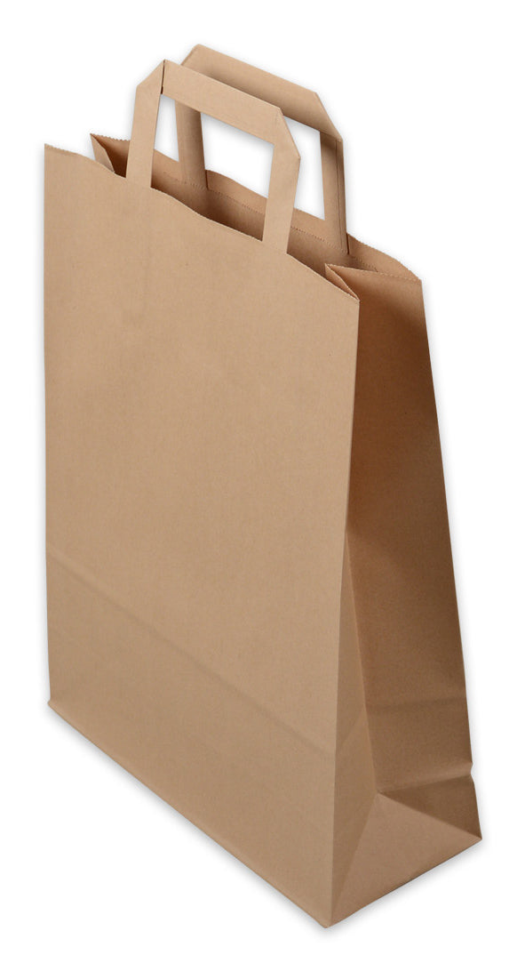 Elco Tragetasche, braun – 260 × 330 × 100 mm – 50 Stk.