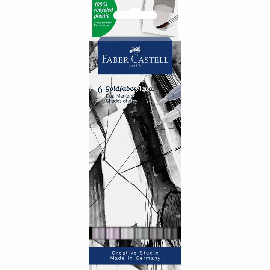 Faber-Castell Goldfaber Fineliner – 6er-Set – 6 Farben, sortiert