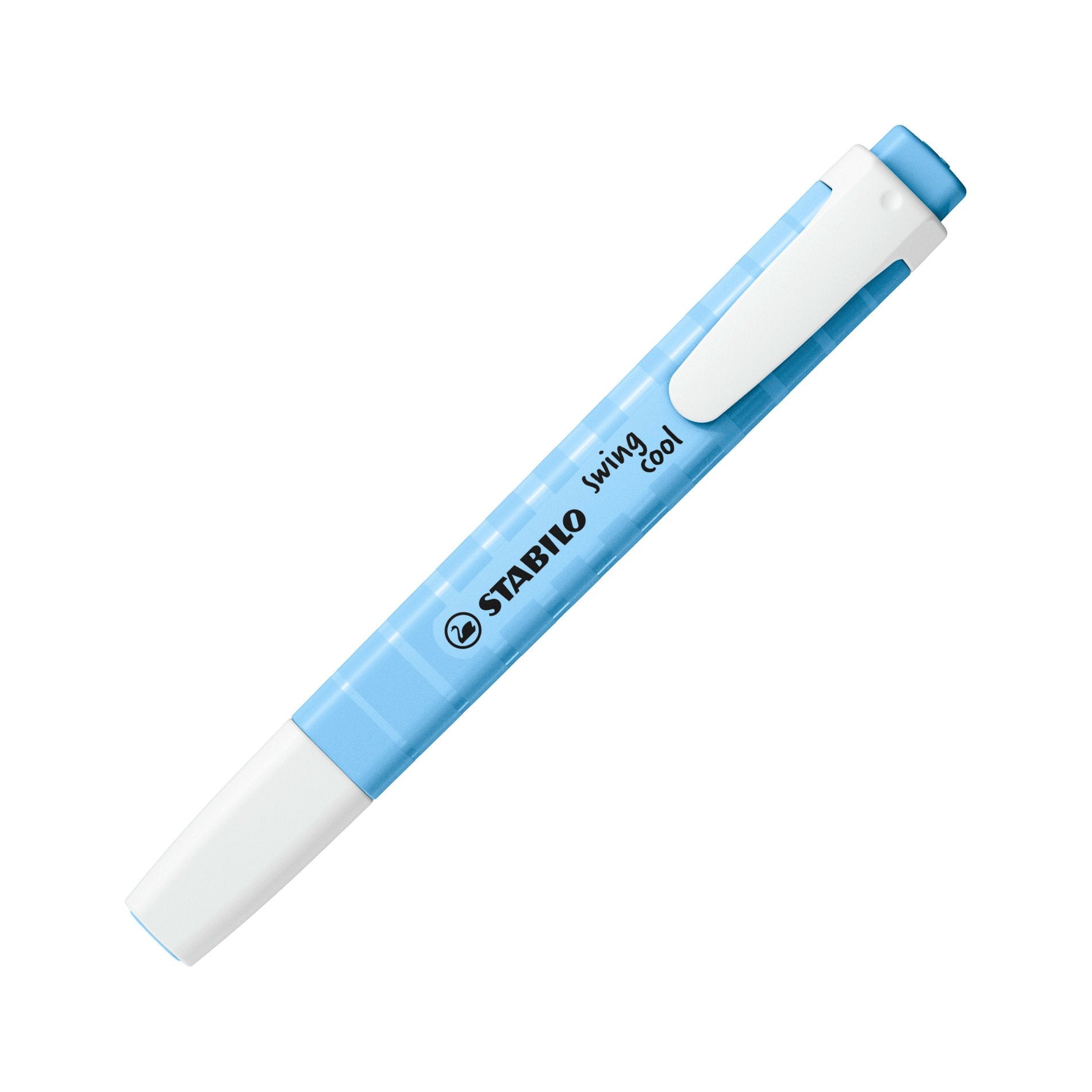 STABILO swing cool Textmarker Set 8 Pastellfarben – Keilspitze, 1–4 mm