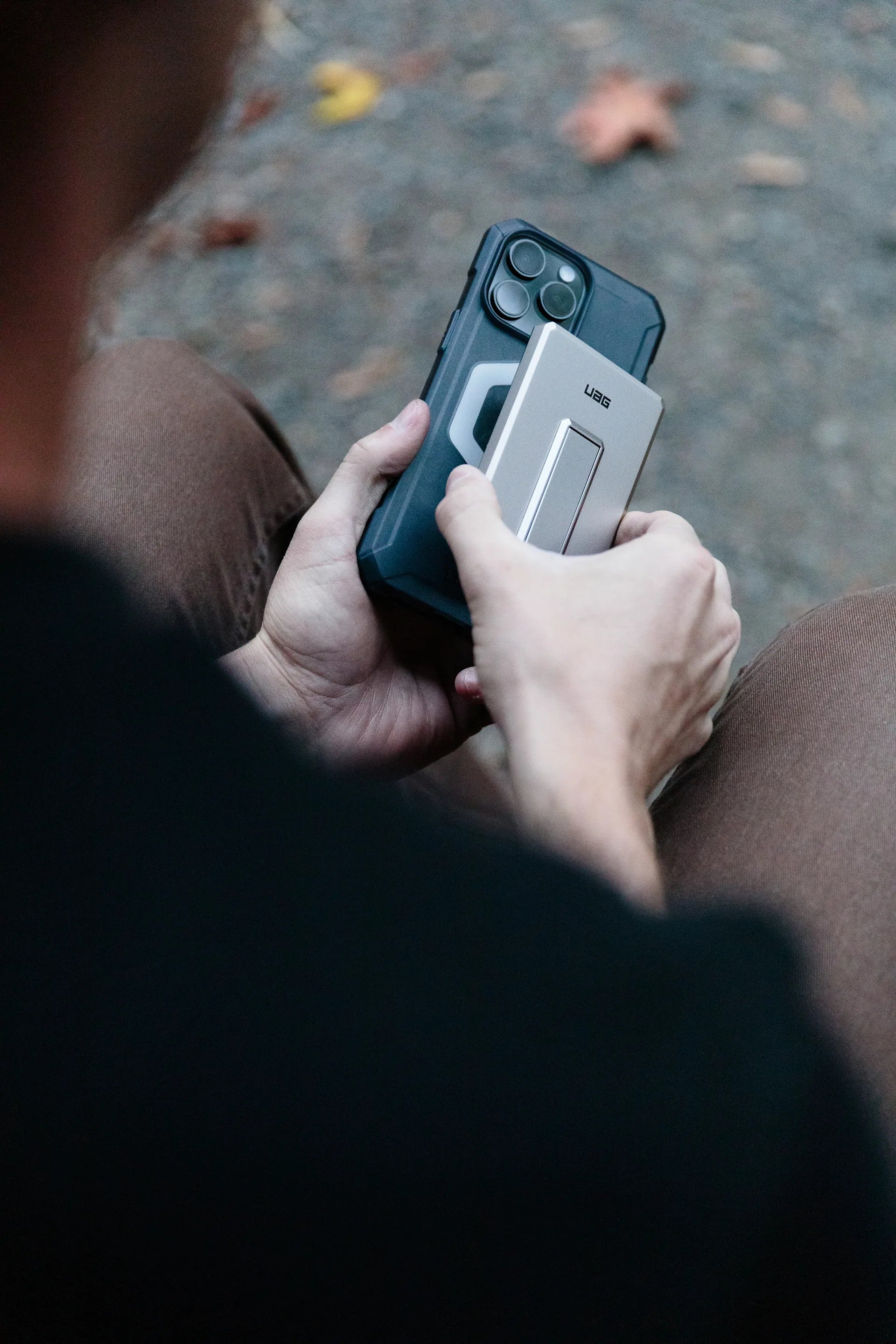 Urban Armor Gear UAG Ultra Slim Charger Wireless Powerbank 5'000 mAh – 20 W PD, 1× USB-C, Grau
