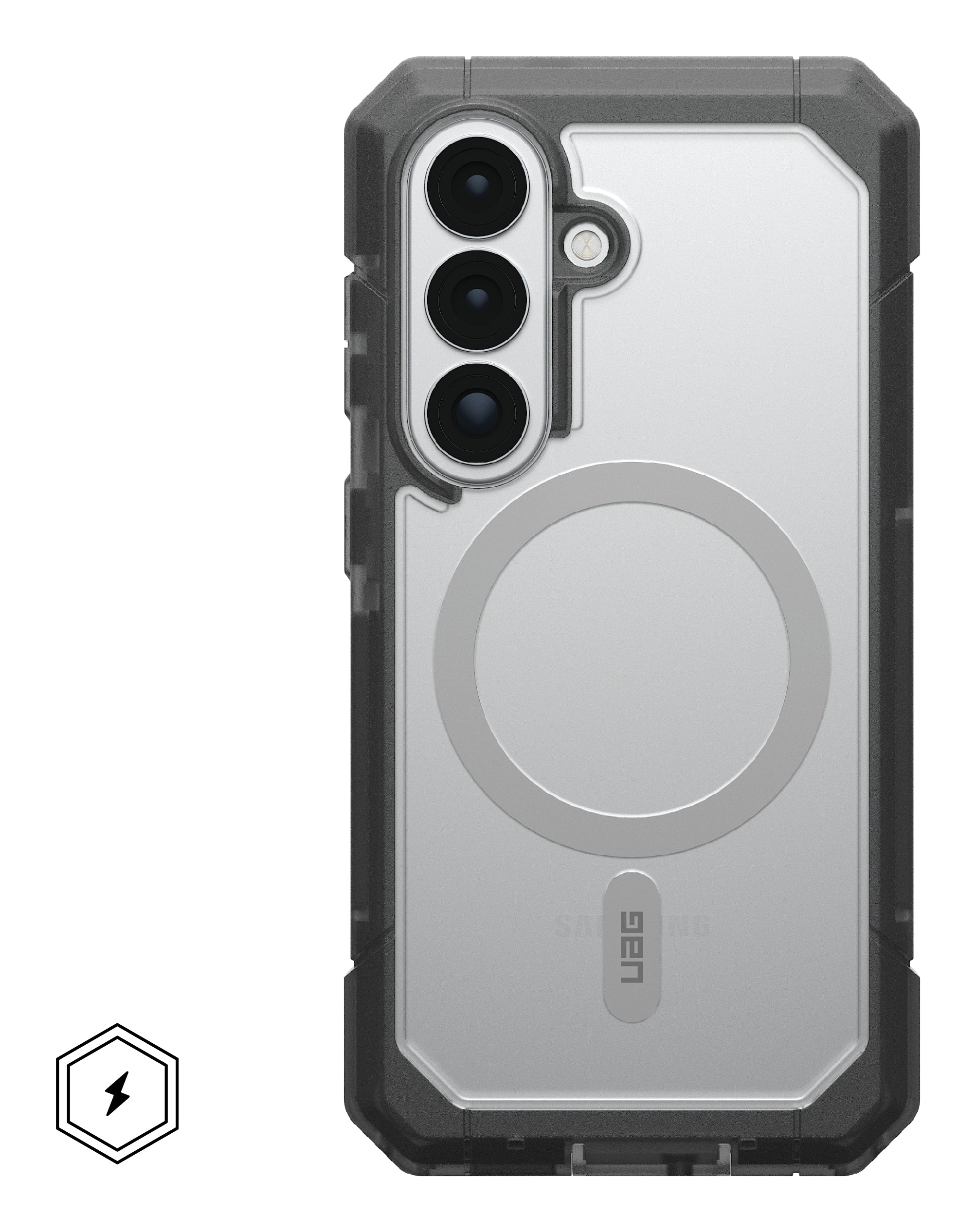 Urban Armor Gear UAG Trooper Backcover – für Samsung Galaxy S26, MagSafe, mit Ständer, Kunststoff, Grau