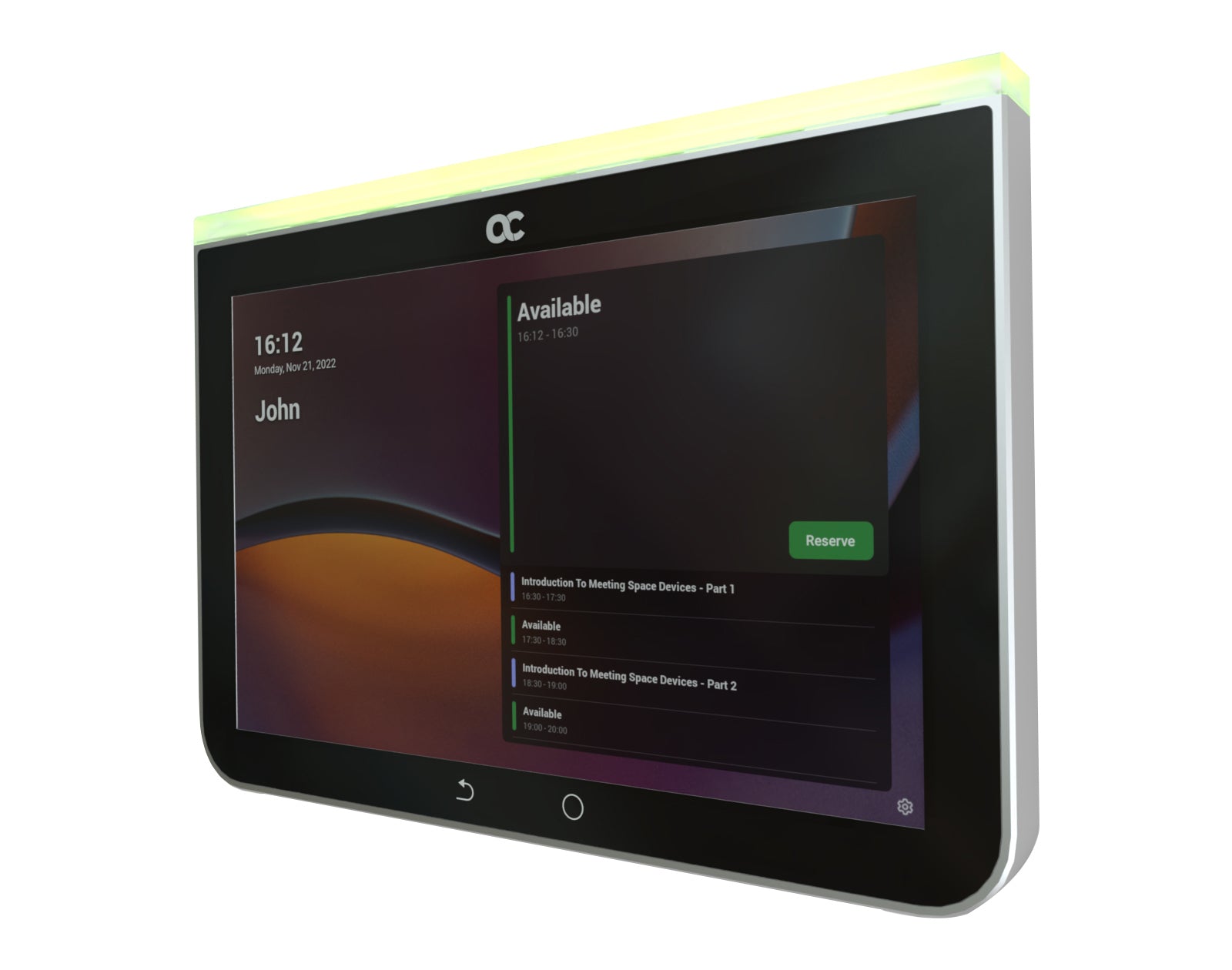 AudioCodes RX Panel Touch Scheduler – Touchpanel – 8,0", WLAN/LAN/PoE, Schwarz, für Microsoft Teams Rooms
