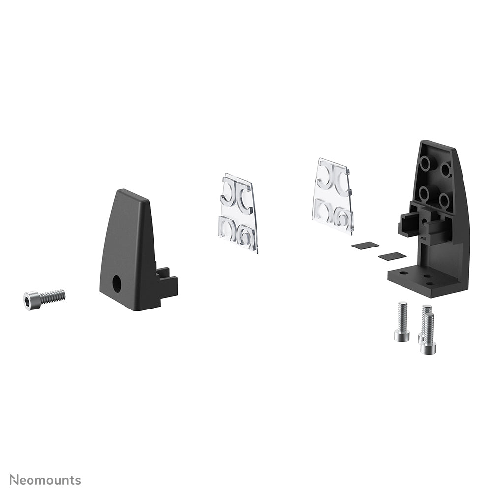 Neomounts Klemmen-Set – schwarz, für Tischplatten 8–25 mm, 2er-Set