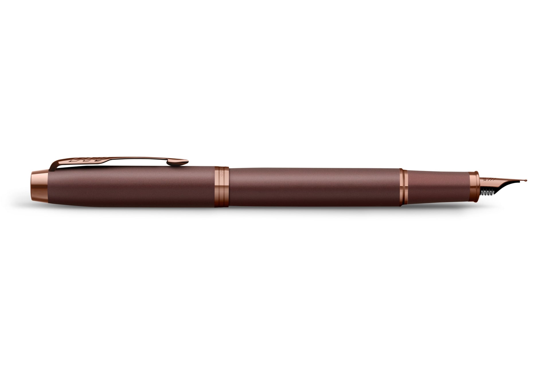 Parker 2190512 – Federspitze M – für Rechts- & Linkshänder – braun, blau – Patronen
