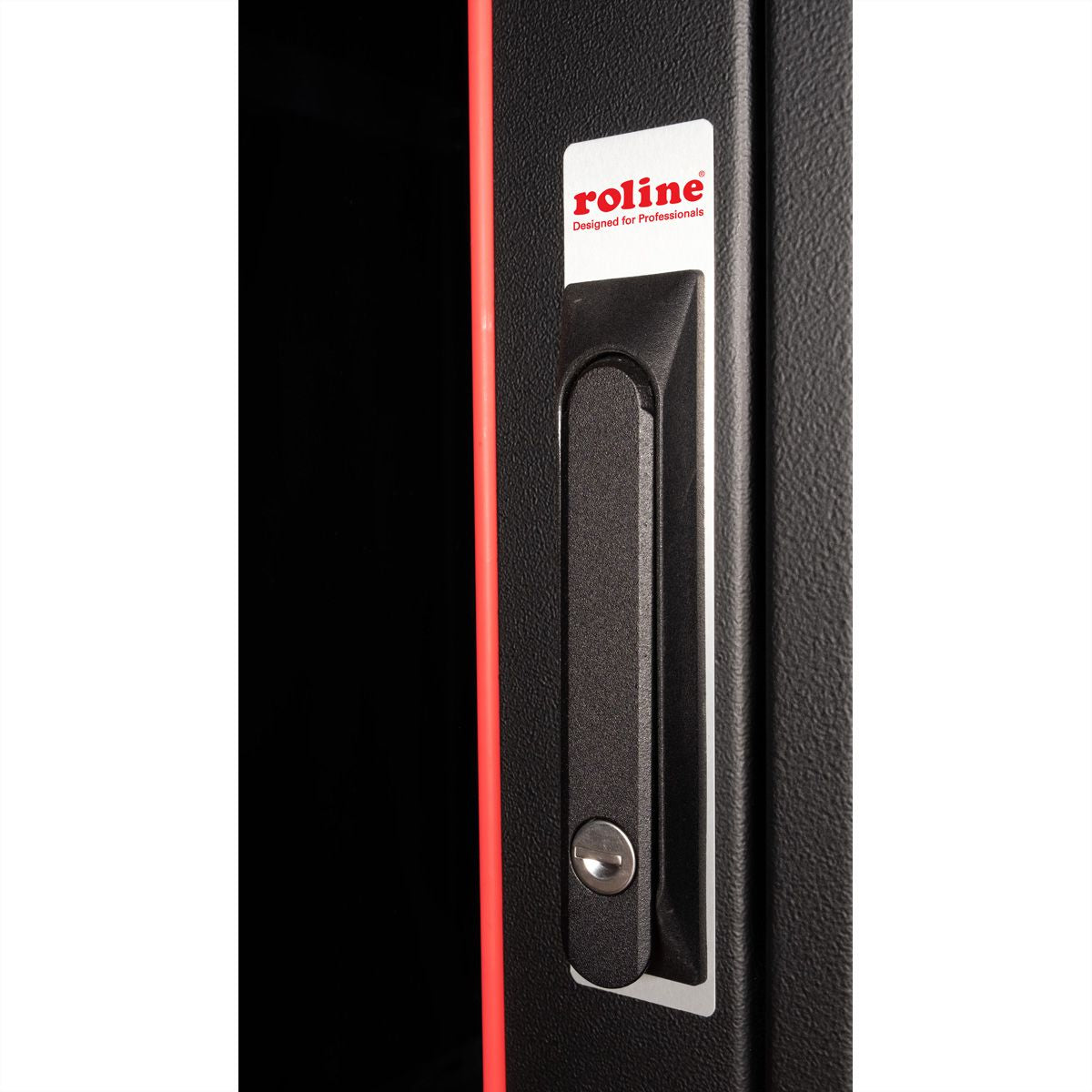 ROLINE Pro – 19" Netzwerkschrank 22U, IP20, abschliessbar, 600 × 800 × 1164 mm, schwarz, Stahl