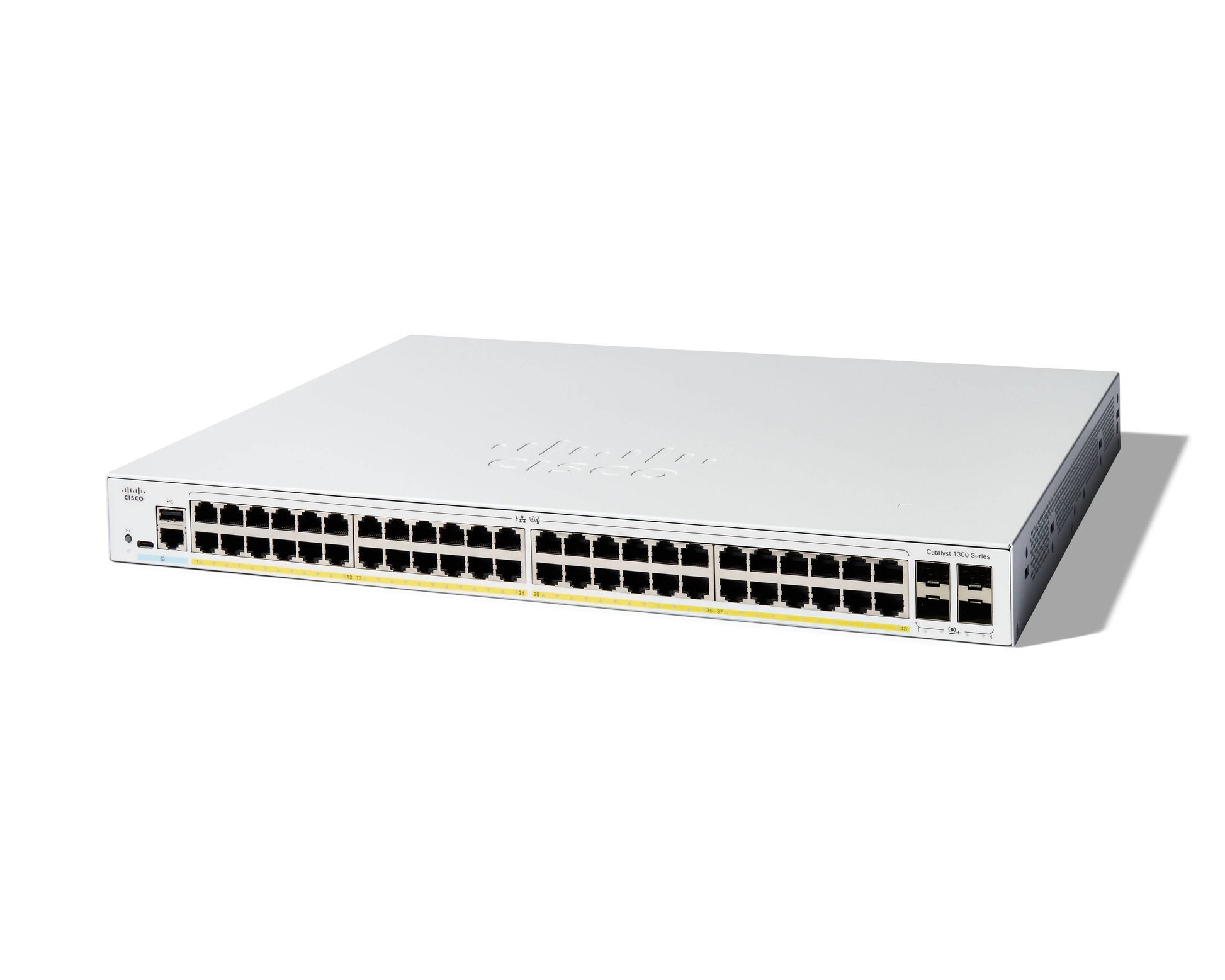 Cisco C1300-48FP-4X – Managed Switch – 48×GbE, 4×10G SFP+, L2/L3, PoE