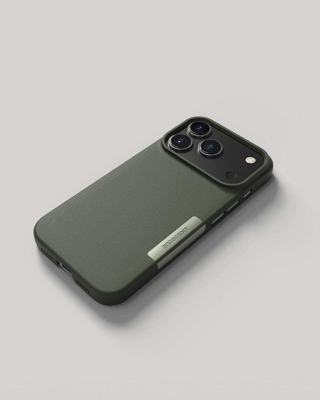 Nudient – Backcover – für Apple iPhone 17 Pro – Dunkelgrün – MagSafe-kompatibel