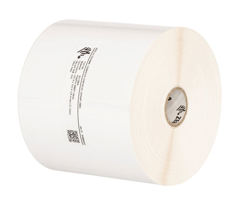 Zebra Druckeretiketten, 51 mm × 129,5 m, weiss, Polyethylen, permanent, 10 Rollen