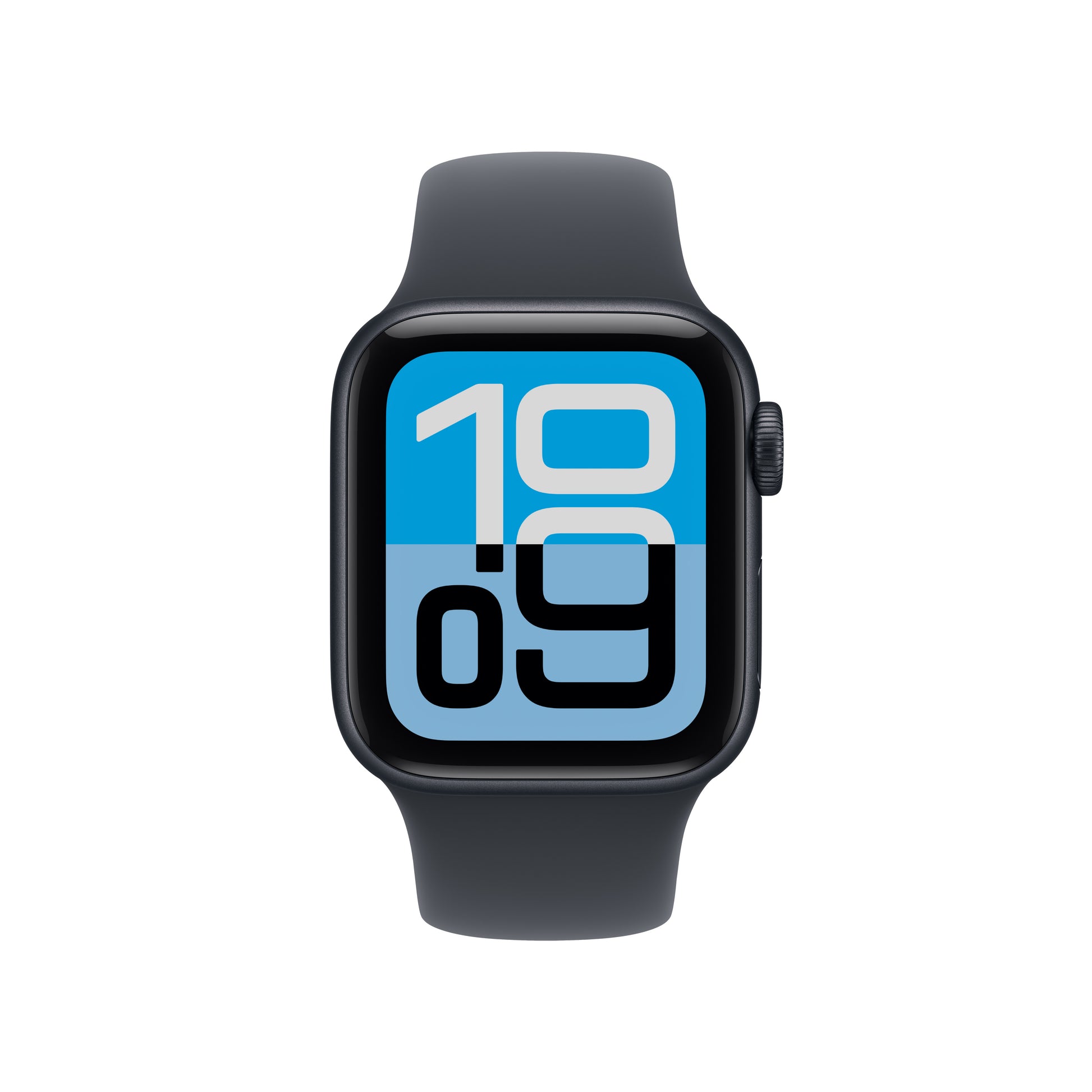Apple Watch SE 2025 – Smartwatch – 40 mm, GPS, OLED, Ion-X Glas, 50 m, Mitternacht, Bandgrösse M/L