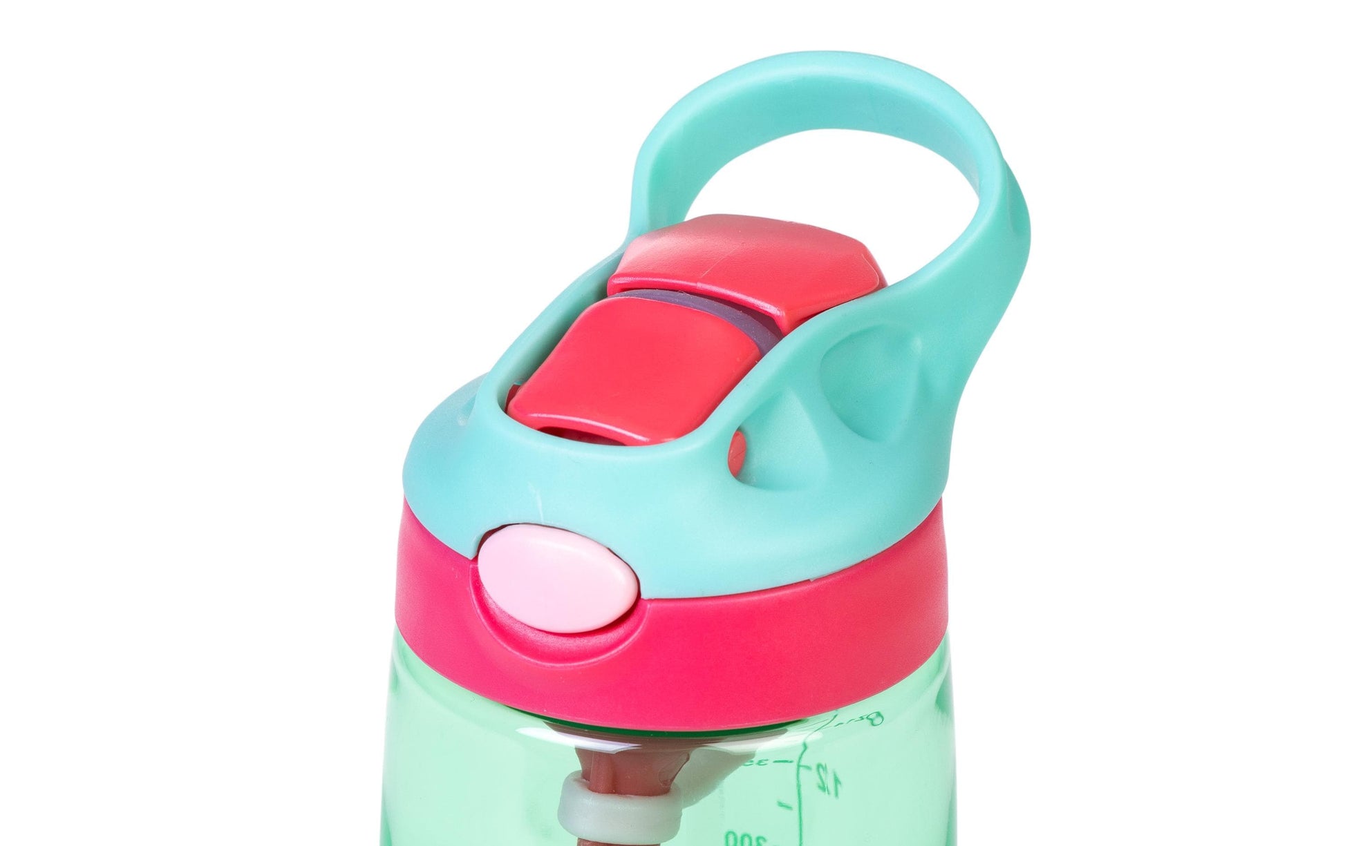 KOOR Kindertrinkflasche 450 ml – Druckknopfdeckel, Tritan, Grün