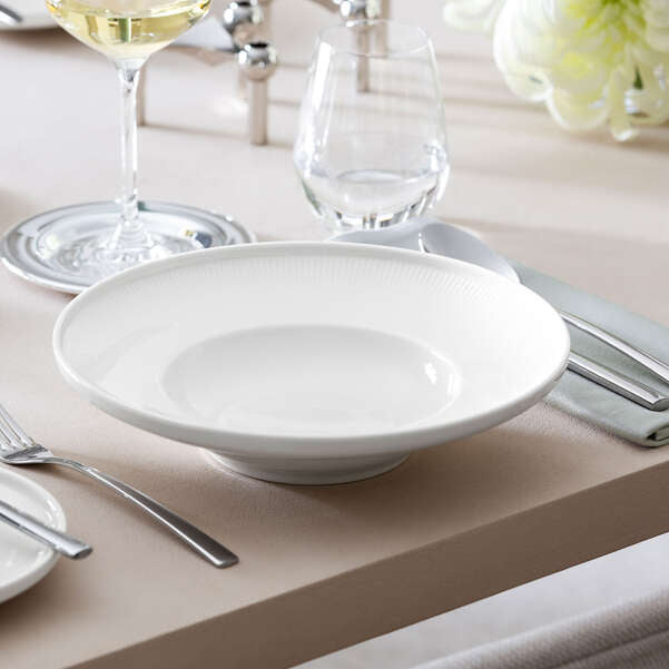 Villeroy & Boch Suppenteller – 0,30 l, Porzellan, Weiss, Mikrowellengeeignet, Spülmaschinenbeständig