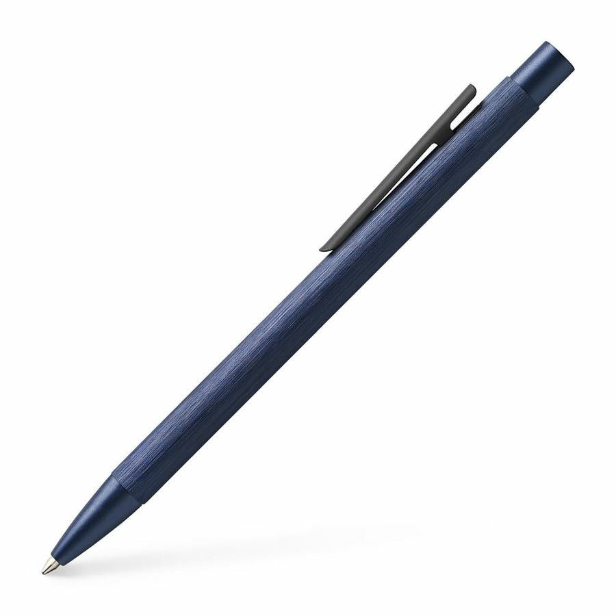Faber-Castell Neo Slim Kugelschreiber – Schwarz, Druck, Aluminium, Blau, nachfüllbar