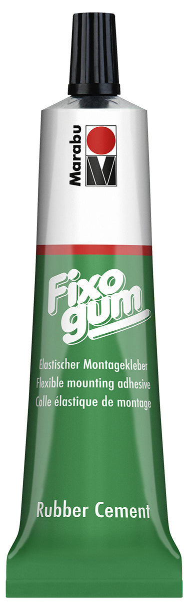 Marabu Fixogum Gummikleber – 125 g – transparent trocknend, permanent/wiederablösbar – für Basteln