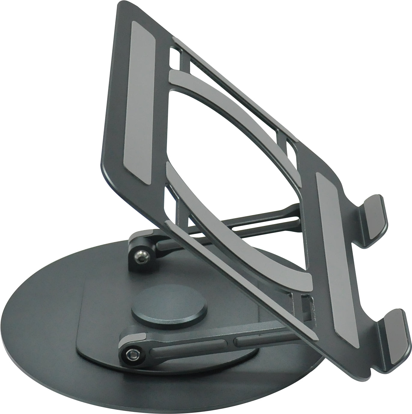 Vision Laptop-Ständer – bis 13,5", höhenverstellbar, 360° drehbar – Grau