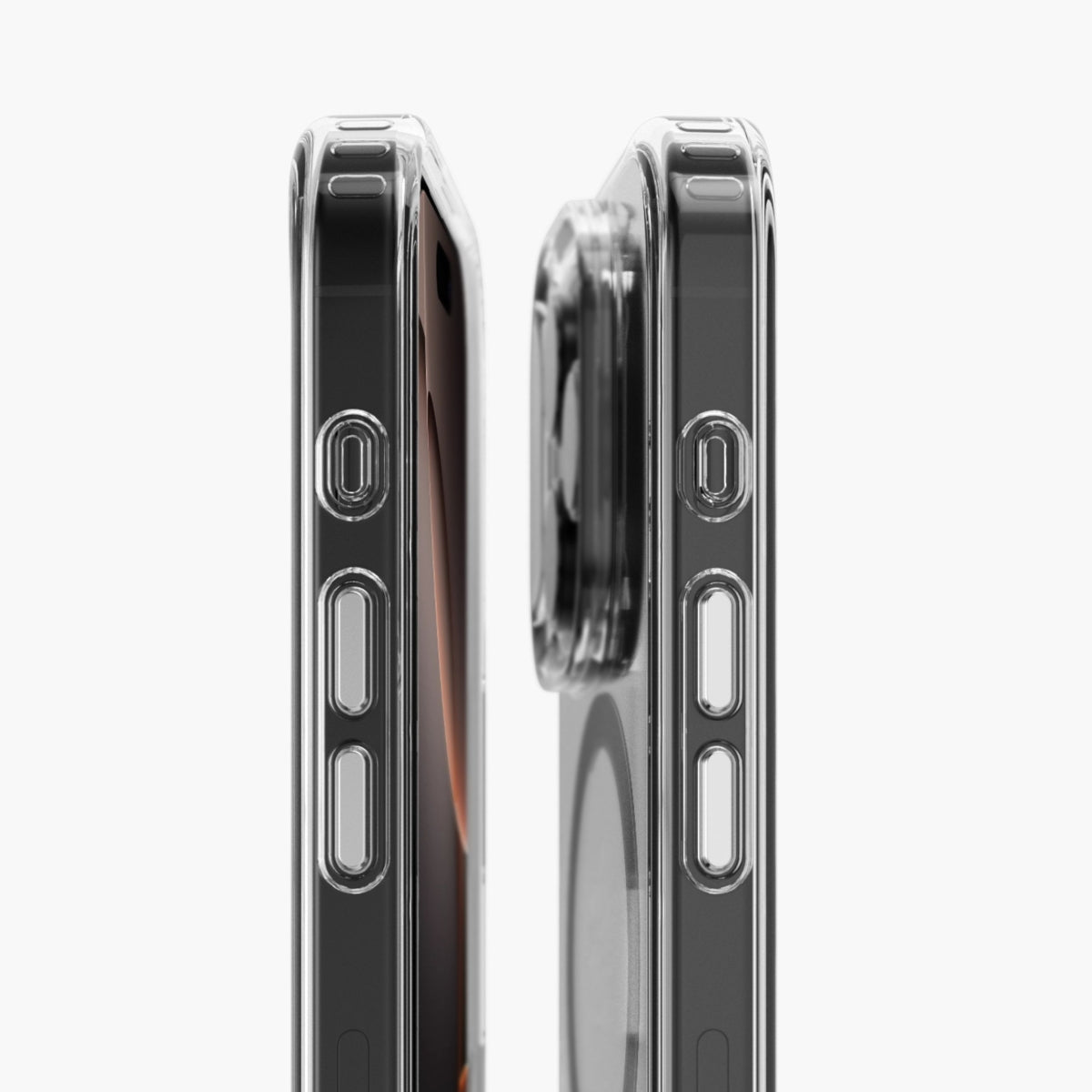 Vonmählen Backcover – für Apple iPhone 16 Pro Max, MagSafe, Kunststoff, transparent/schwarz