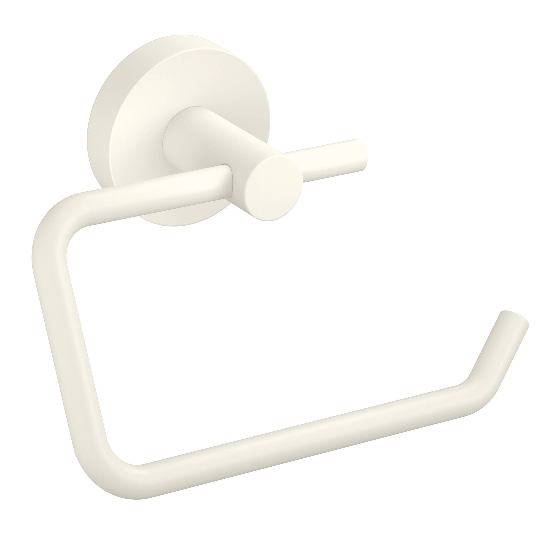 TESA MOON WHITE – Toilettenpapierhalter – Stahl pulverbeschichtet, weiss, klebend, 13,5 × 8,5 × 15,5 cm