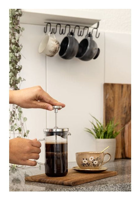 Furber. Furber French Press / Kaffeebereiter – 0,35 l, 3 Tassen, Borosilikatglas