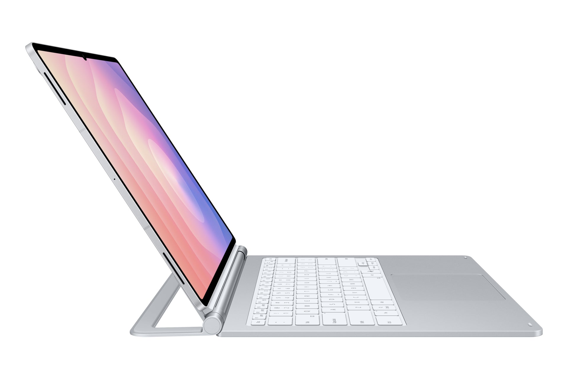 Samsung Tastatur-Case für Galaxy Tab S11 Ultra – Pogo-Pin, QWERTZ (CH), mit Trackpad – Silber