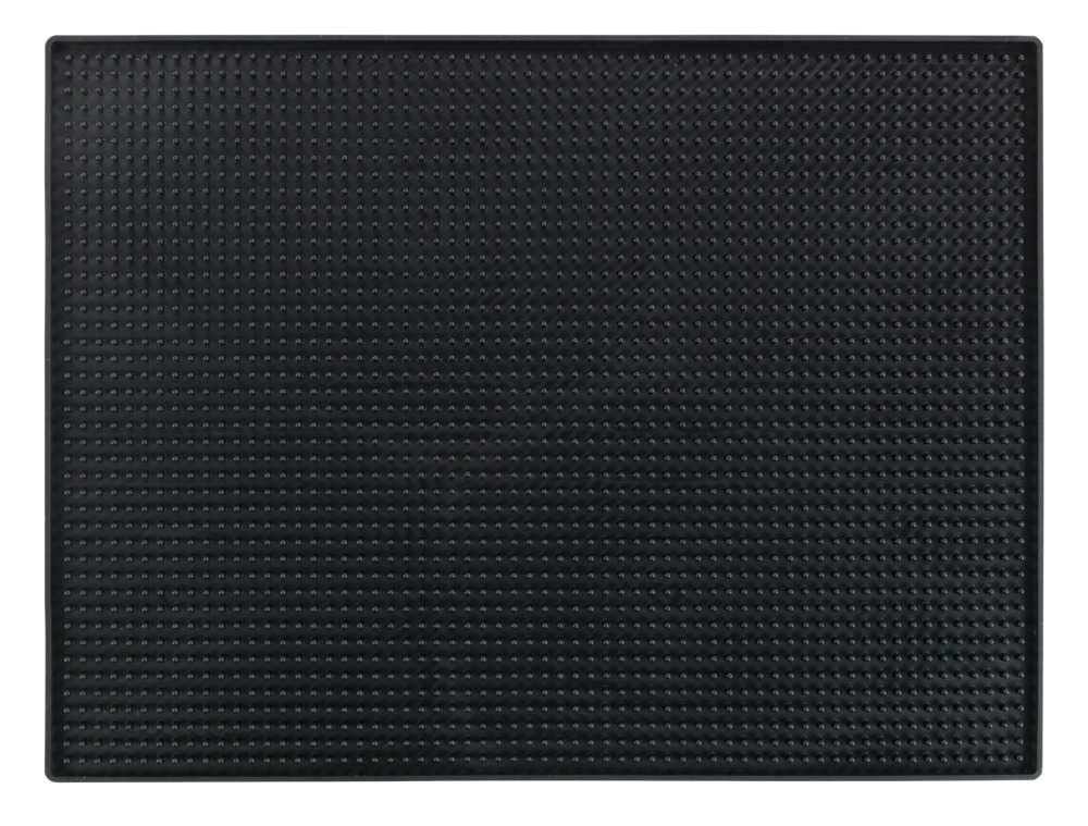 WENKO Abtropfmatte Maxi – Thermoplast – Schwarz – 40 × 1 × 30 cm