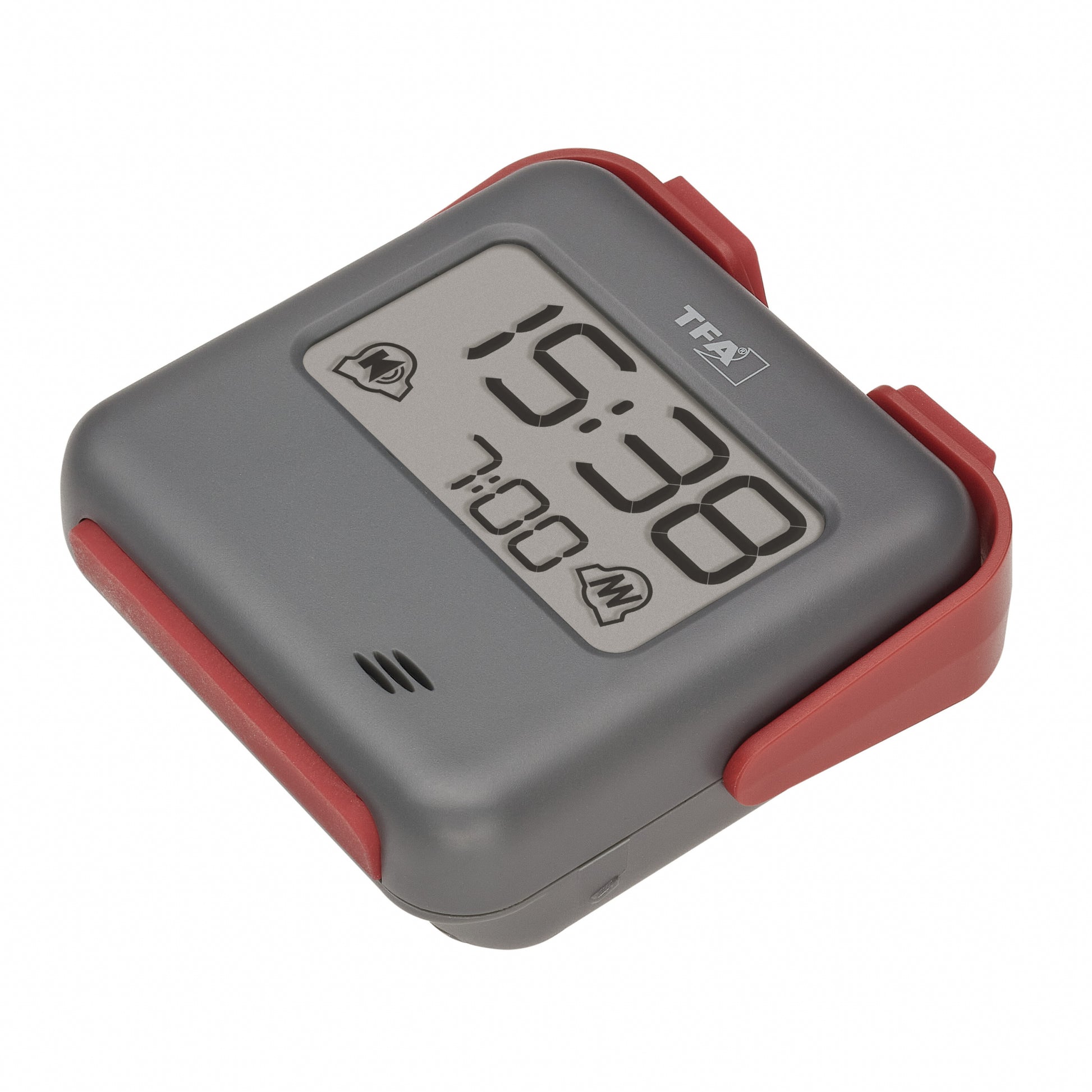 TFA-Dostmann TFA Dostmann Digitalwecker – Snooze, 7,9 × 7,4 × 2,8 cm, rot